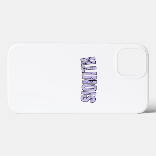 Illinois lijn paarse Case-Mate iPhone case (Achterkant (horizontaal))