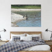 Illinois living canvas afdruk (Insitu (Slaapkamer))