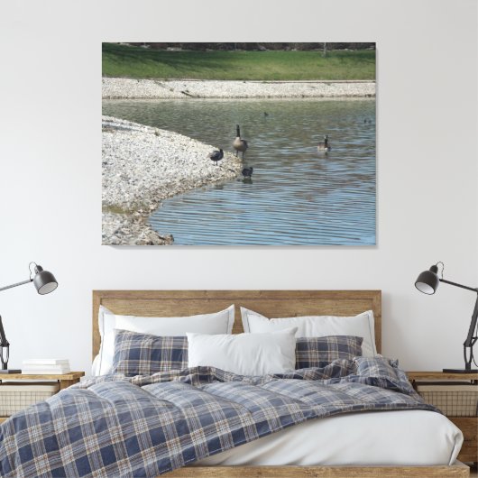 Illinois living canvas afdruk (Insitu (Slaapkamer))