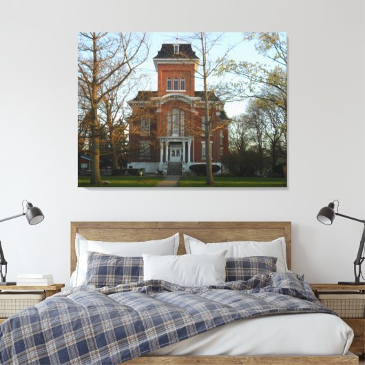 Illinois living canvas afdruk (Insitu (Slaapkamer))