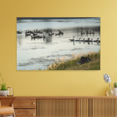 Illinois living canvas afdruk (Insitu (Woonkamer))