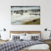 Illinois living canvas afdruk (Insitu (Slaapkamer))