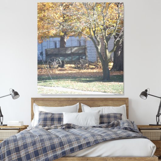 Illinois living canvas afdruk (Insitu (Slaapkamer))