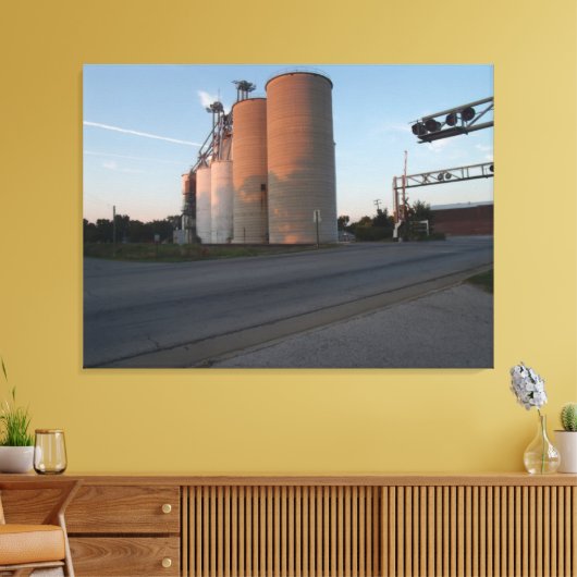 Illinois living canvas afdruk (Insitu (Woonkamer))