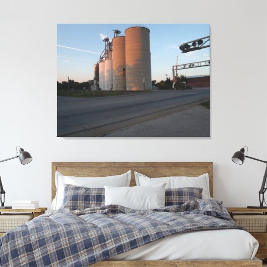 Illinois living canvas afdruk (Insitu (Slaapkamer))