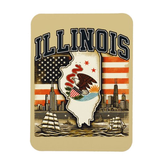 Illinois Magneet (Verticaal)