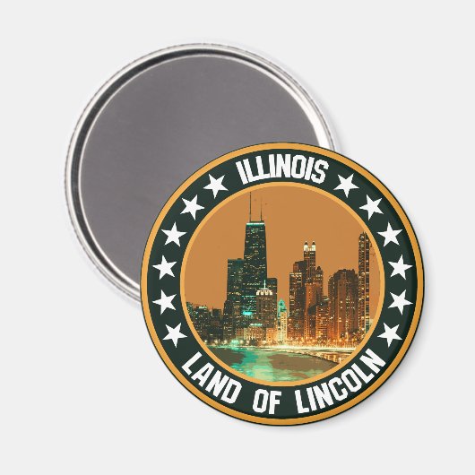 Illinois Magneet (Voorkant / Achterkant)