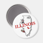 Illinois Magnet (Voorkant / Achterkant)