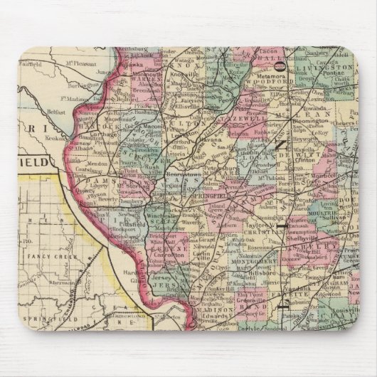 Illinois Map door Mitchell Muismat (Voorkant)