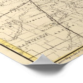 Illinois Map door Mitchell Poster (Hoek)