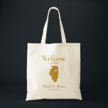 Illinois Map Wedding Welcome Bag, Hotel Guest Tote Bag<br><div class="desc">Het weekend van de bruiloft heet cadeautas voor gasten uit de stad voor je bruiloft,  met afbeelding van Illinois. Vul tas met je favoriete godies.</div>