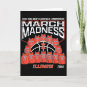Illinois March Madness 2025 Heren Sketll Nil Kaart (Voorkant)
