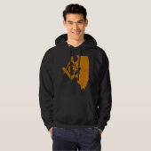 Illinois Masons Grand Lodge Af&am Vrijmetselaar Va Hoodie (Voorkant volledig)