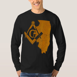 Illinois Masons Grand Lodge Af&am Vrijmetselaar Va T-shirt