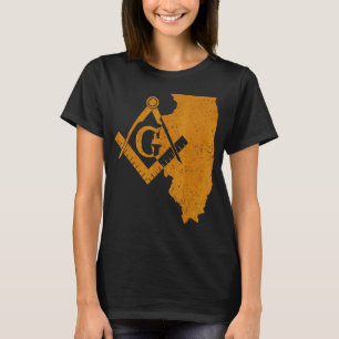 Illinois Masons Grand Lodge Af&am Vrijmetselaar Va T-shirt