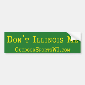 Illinois me Bumper Green niet Bumpersticker