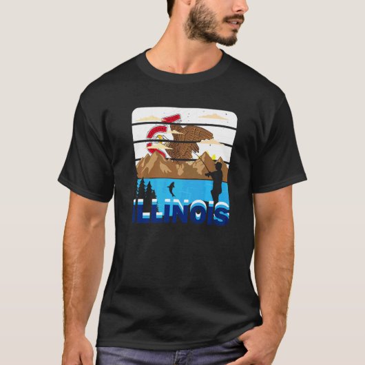 Illinois-meervisvangst T-shirt (Voorkant)