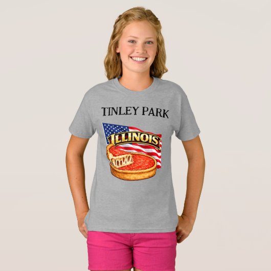 Illinois Meisjes T-Shirt (Voorkant volledig)