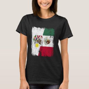 Illinois Mexico Halve Vlag Illinois Mexicaans Erfg T-shirt