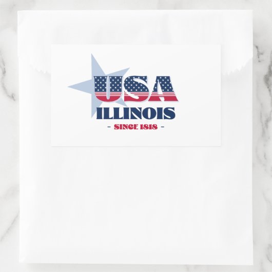 Illinois Mijn thuisstaat Sticker (Tas)