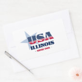 Illinois Mijn thuisstaat Sticker (Envelop)