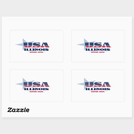 Illinois Mijn thuisstaat Sticker