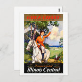 Illinois Mississippi Restored Vintage Poster Briefkaart (Voorkant / Achterkant)