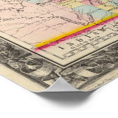 Illinois, Missouri, Iowa, Nebraska en Kansas Poster (Hoek)