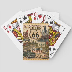 Illinois Mother Road Coffee Card Nights Pokerkaarten