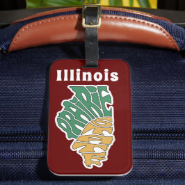 Illinois Nickname Word Art Bagagelabel