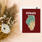 Illinois Nickname Word Art Briefkaart