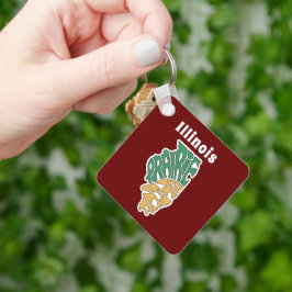Illinois Nickname Word Art Sleutelhanger