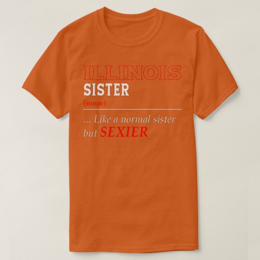 Illinois Normal Sister T-shirt (Design voorkant)