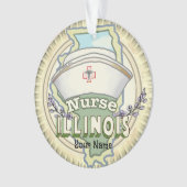 Illinois Nurse Ornament (voorkant)