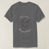 Illinois Paarse Violet TShirt (Design voorkant)