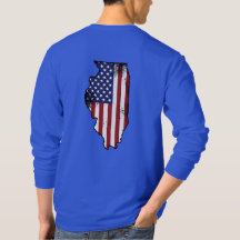 Illinois Patriot T-shirt met lange mouwen
