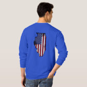 Illinois Patriot T-shirt met lange mouwen (Achterkant volledig)