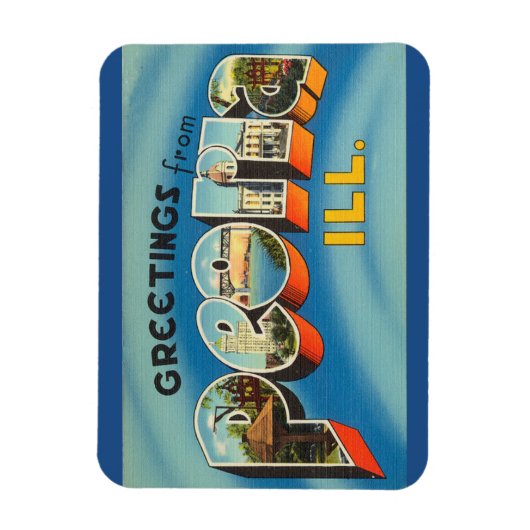 Illinois, Peoria Magnet Magneet (Verticaal)