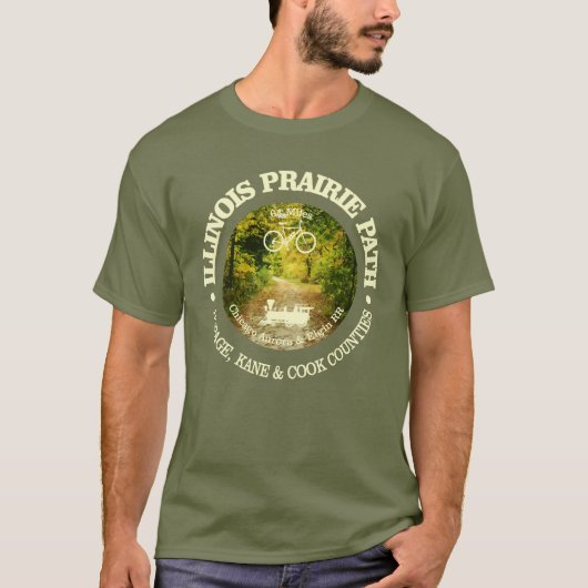 Illinois Prairie Path (fietsen c) T-shirt (Voorkant)