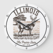 Illinois Prairie State Deer Grote Klok (Voorkant)