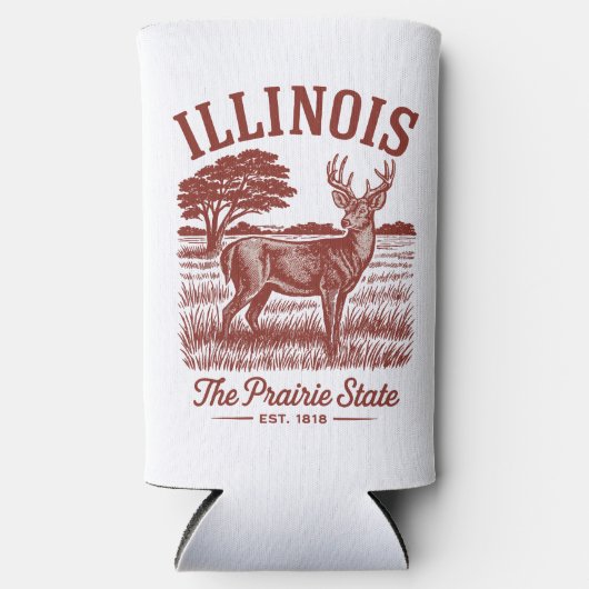 Illinois Prairie State Deer Seltzer Blikjeskoeler (Voorkant)