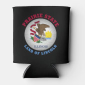 ILLINOIS PRAIRIE STATE FLAG BLIKJESKOELER (Voorkant)