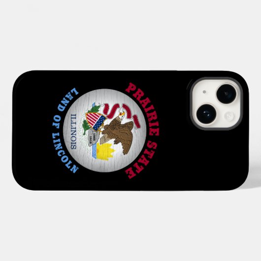 ILLINOIS PRAIRIE STATE FLAG Case-Mate iPhone CASE (Achterkant (horizontaal))