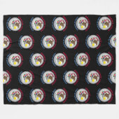 ILLINOIS PRAIRIE STATE FLAG FLEECE DEKEN (Voorkant (Horizontaal))