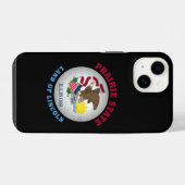 ILLINOIS PRAIRIE STATE FLAG iPhone HOESJE (Achterkant horizontaal)