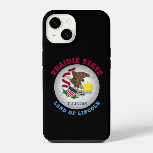 ILLINOIS PRAIRIE STATE FLAG iPhone HOESJE (Achterkant)