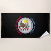 ILLINOIS PRAIRIE STATE FLAG STRANDLAKEN (Voorkant)