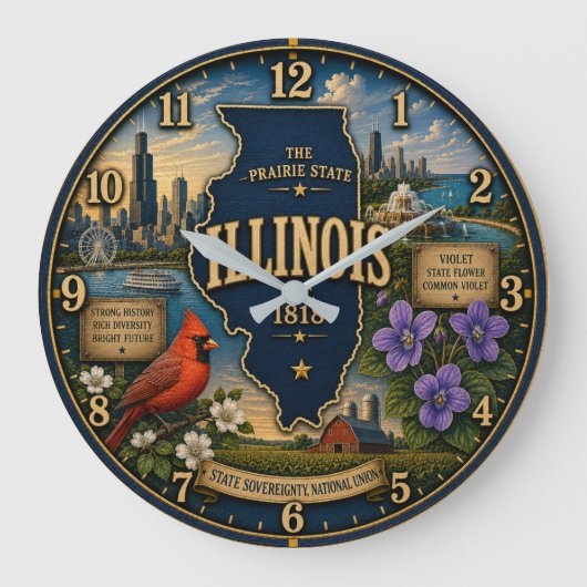 Illinois Prairie State Grote Klok (Voorkant)