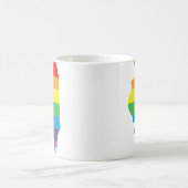 Illinois Pride. Gestreept. Koffiemok (Center)