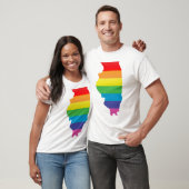illinois pride. gestreept. t-shirt (Unisex)
